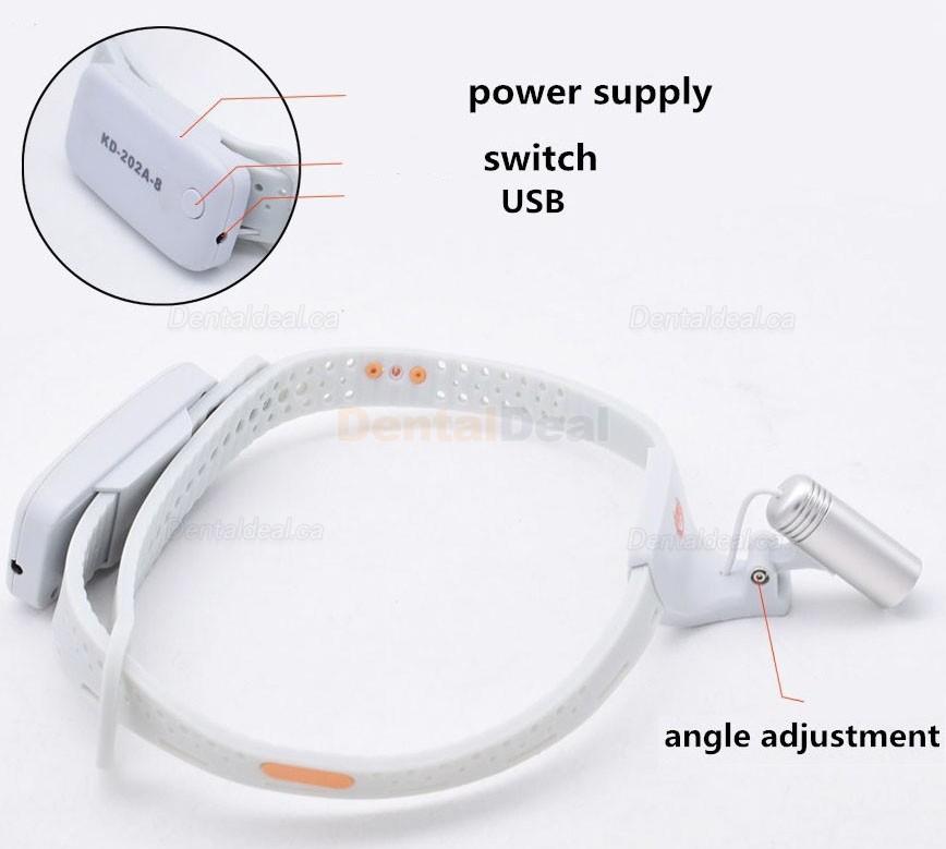 KWS KD-203AY-8 Dental Medical Surgical LED Headlight for Surgical Loupe